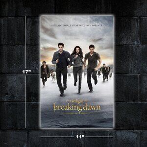 Twilight Breaking Dawn movie poster - 11x17 wall art print merch Edward Bella